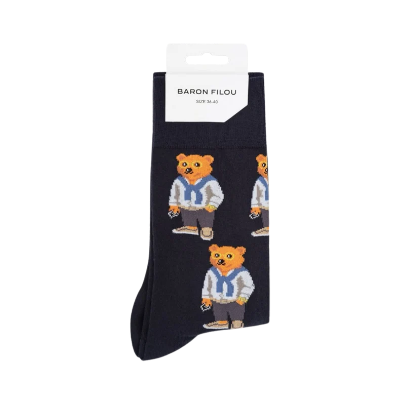 Knit Socks Filou CLII - NAVY BLUE