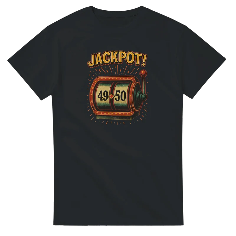 T-shirt - 50 år Jackpot!