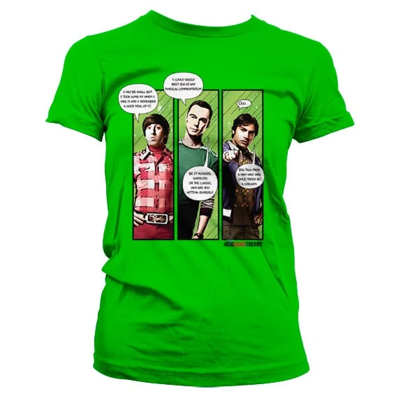 TBBT - Superhero Quips Girly T-Shirt