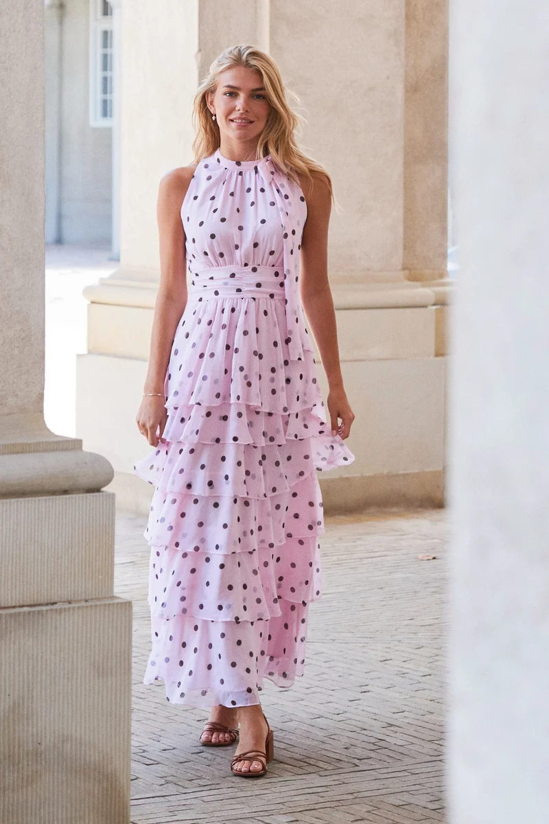 Neo Noir - Marli Big Dot Dress 167758 - 754 - Light Pink