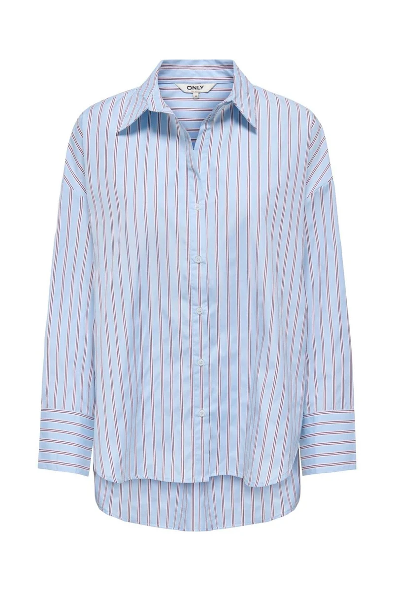 Only - Onloregon Alva Ls Reg Shirt - 5165470 Dusty Blue Fig
