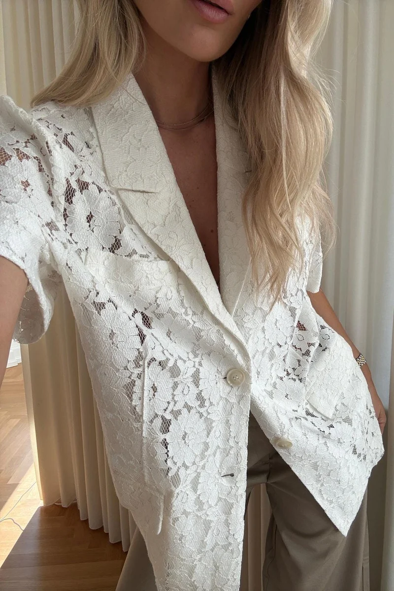 Noella - N-Leanne Blazer 15090002 - 974 - Ivory