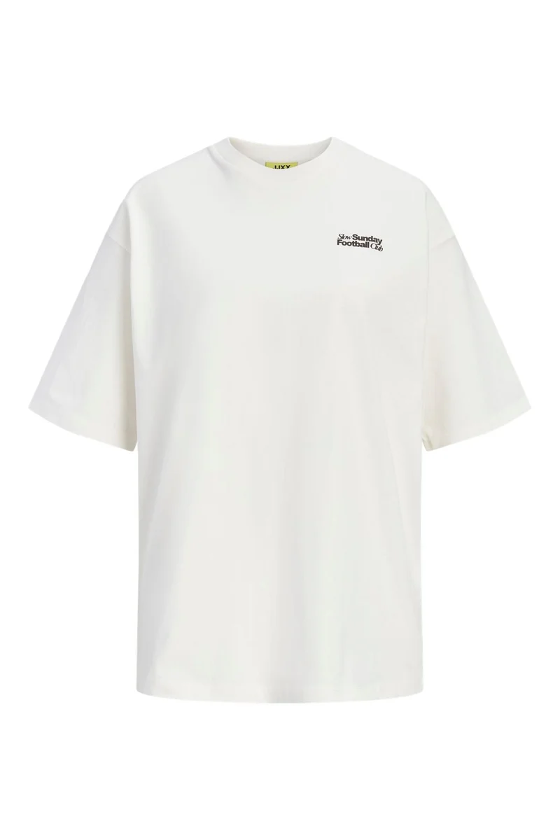 Jjxx - Jxmillow Loose Ss Tee Stydss26 - 5163387 Cloud Dancer Sunday Football