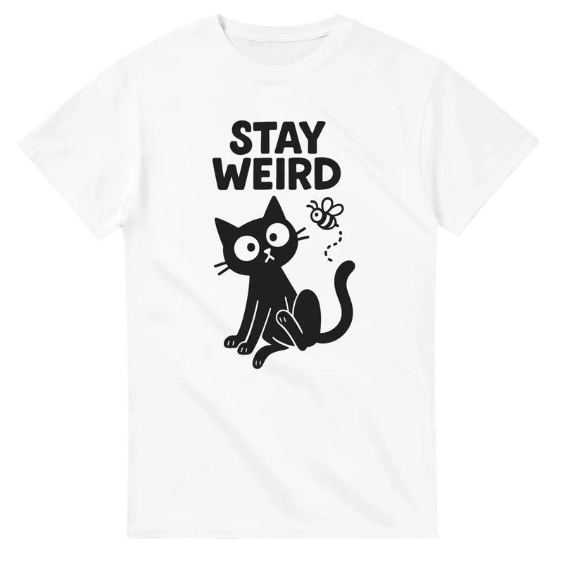 T-shirt - Stay Weird Katt