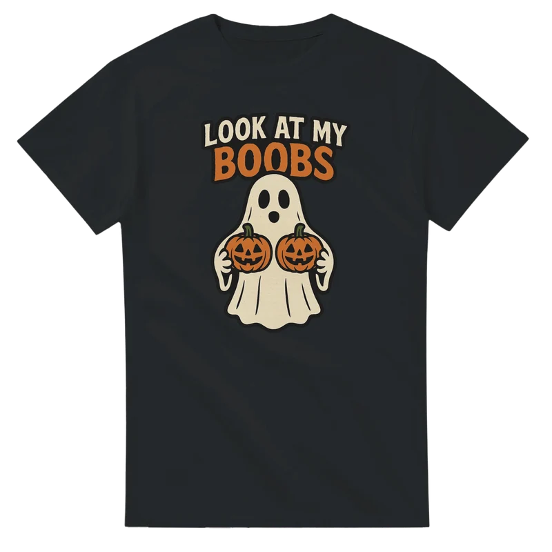 T-shirt - Look at my boobs Halloween