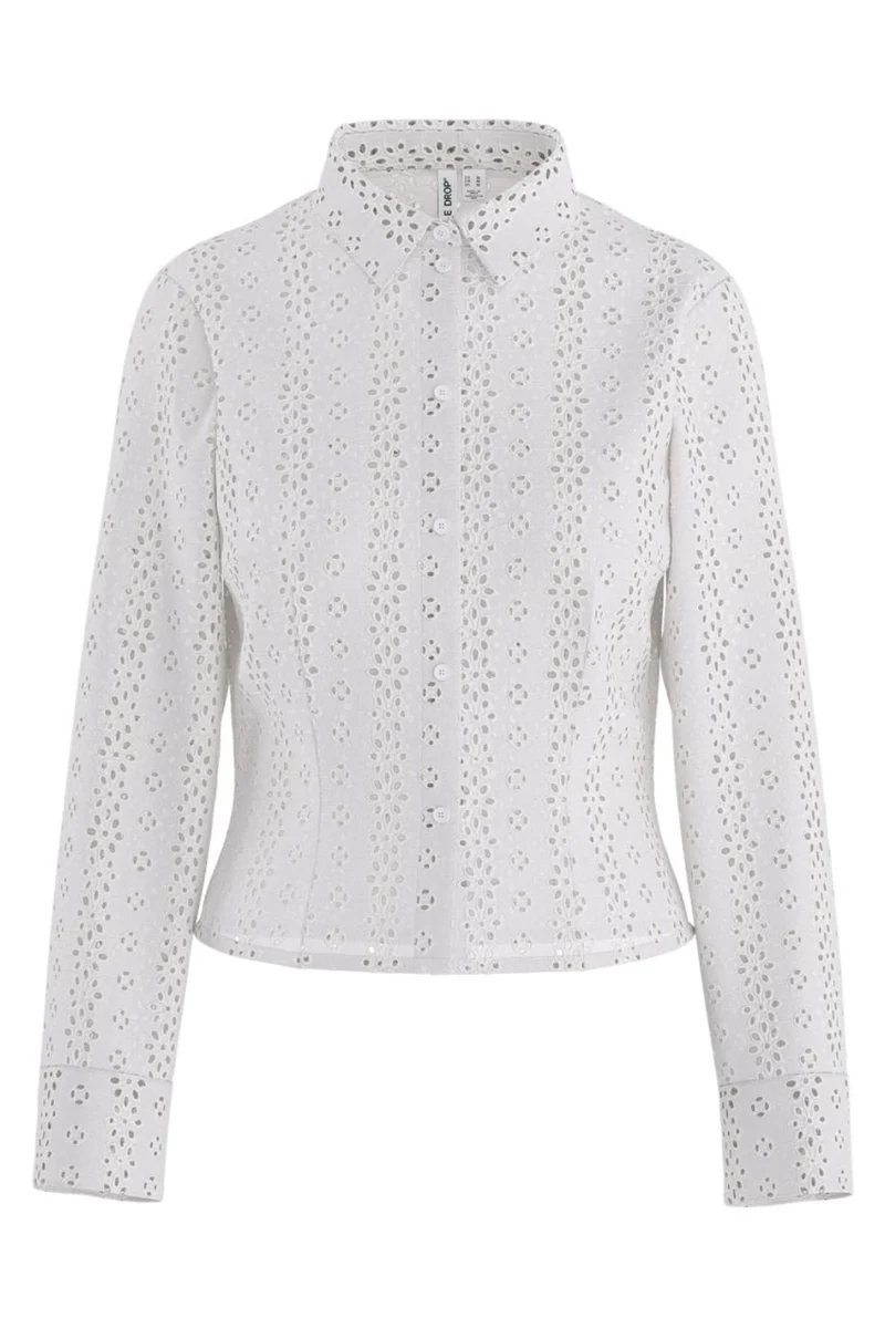Hypedrop - Hdmarlee Ls Fitted Shirt 32000888 - 5199085 - White
