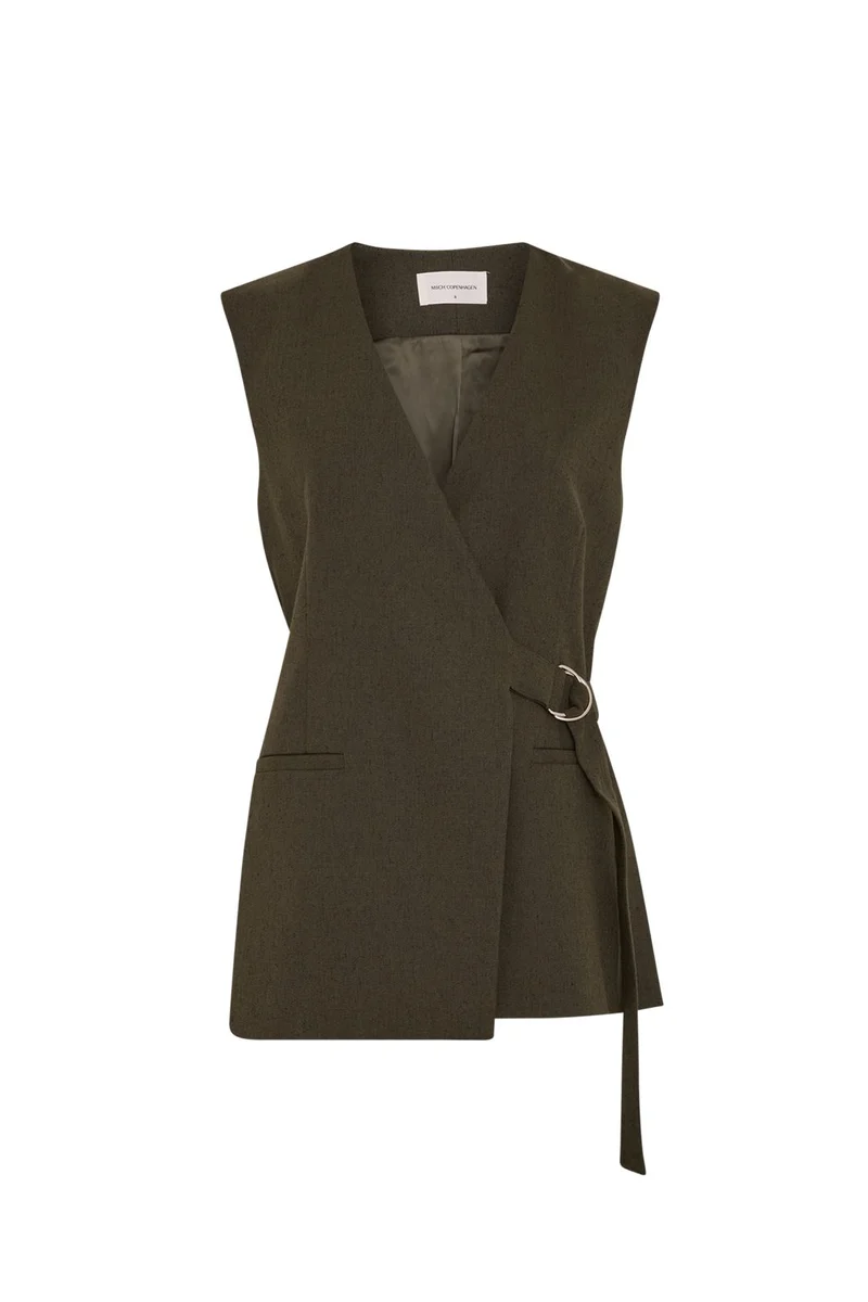 MSCH Copenhagen - Mschcabrie Waistcoat 20070 - Forest N Mel
