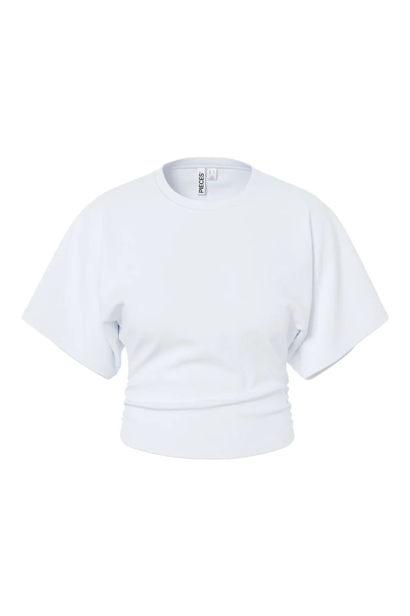 Pieces - Pcalli Ss O-Neck Top Dm - 5159159 Bright White