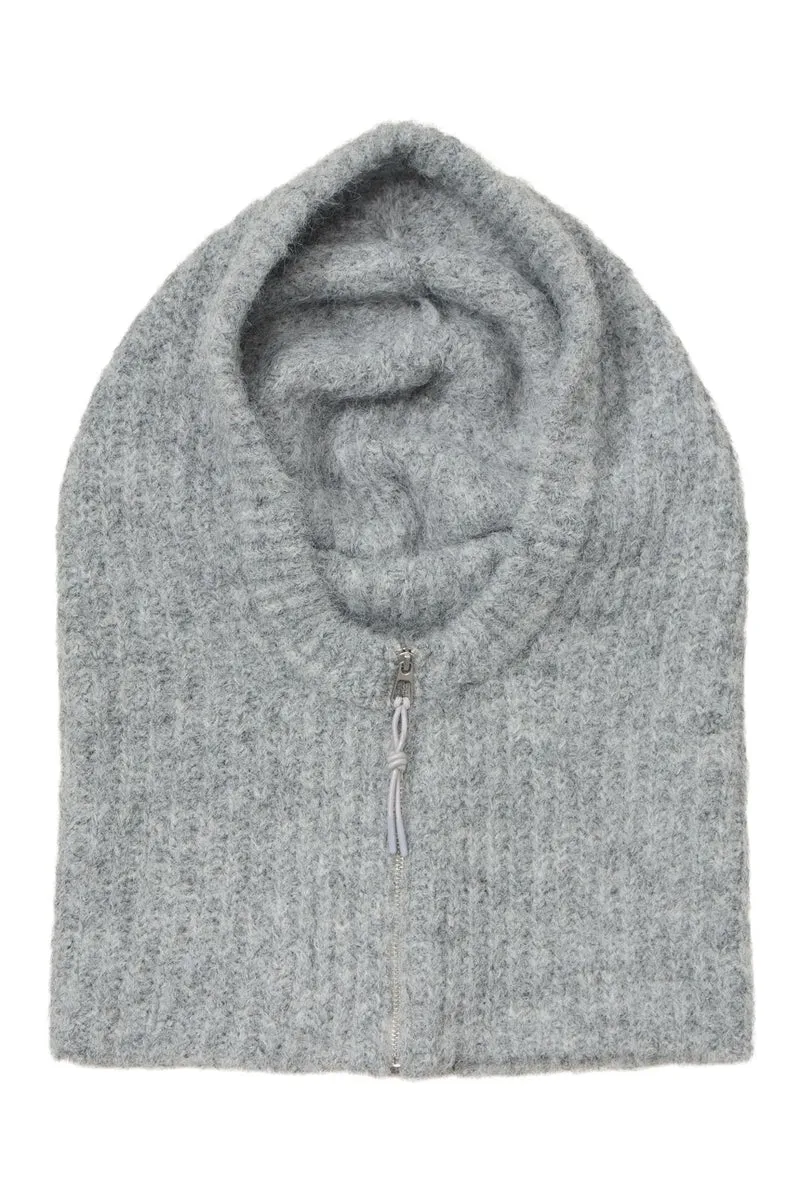 Object - Objmilu Zip Balaclava - 5161677 Light Grey Melange