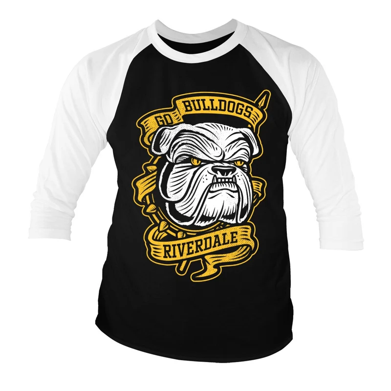 Riverdale - Go Bulldogs Baseball 3/4 Sleeve Tee