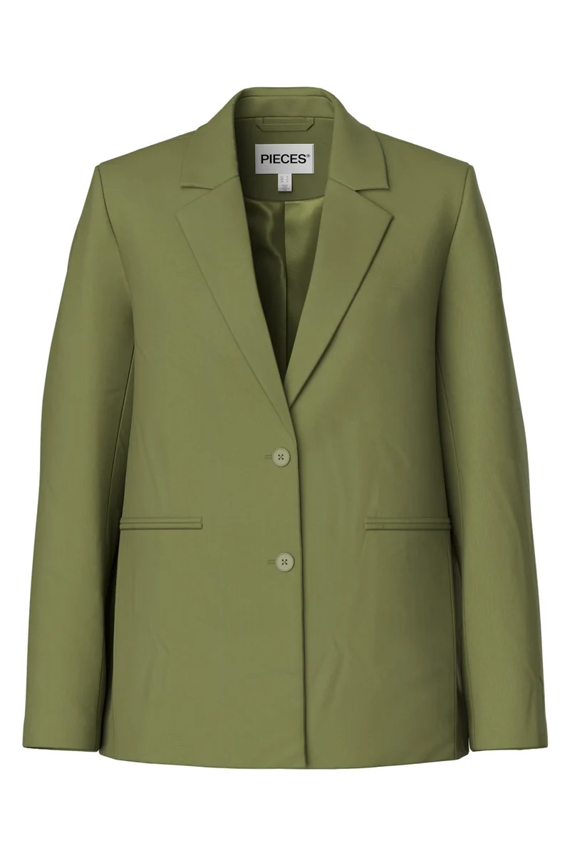 Pieces - Pcbosella Ls Loose Blazer - 5052247 Sphagnum