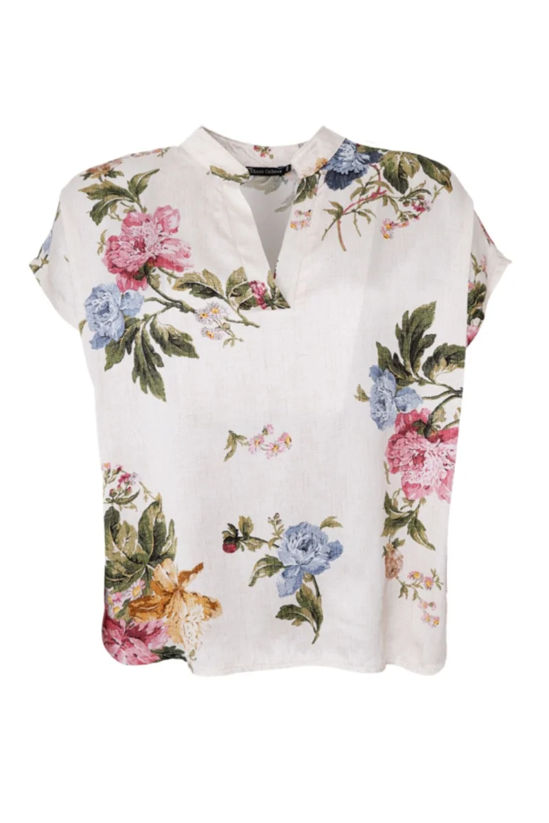 Black Colour - Bczalina Ss Blouse 41262 - Creme