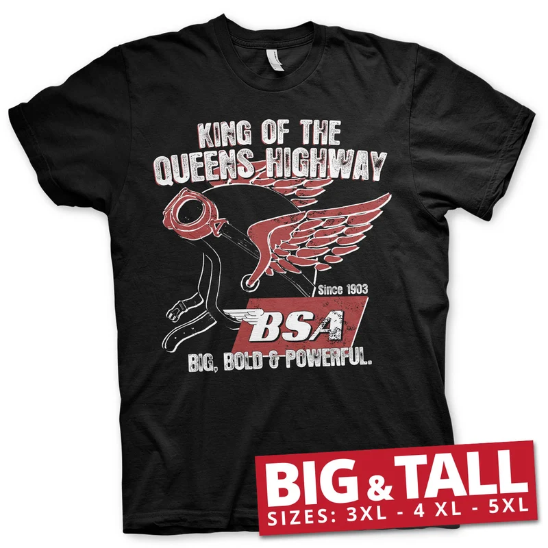 B.S.A. King Of The Queens Highway Big & Tall T-Shirt