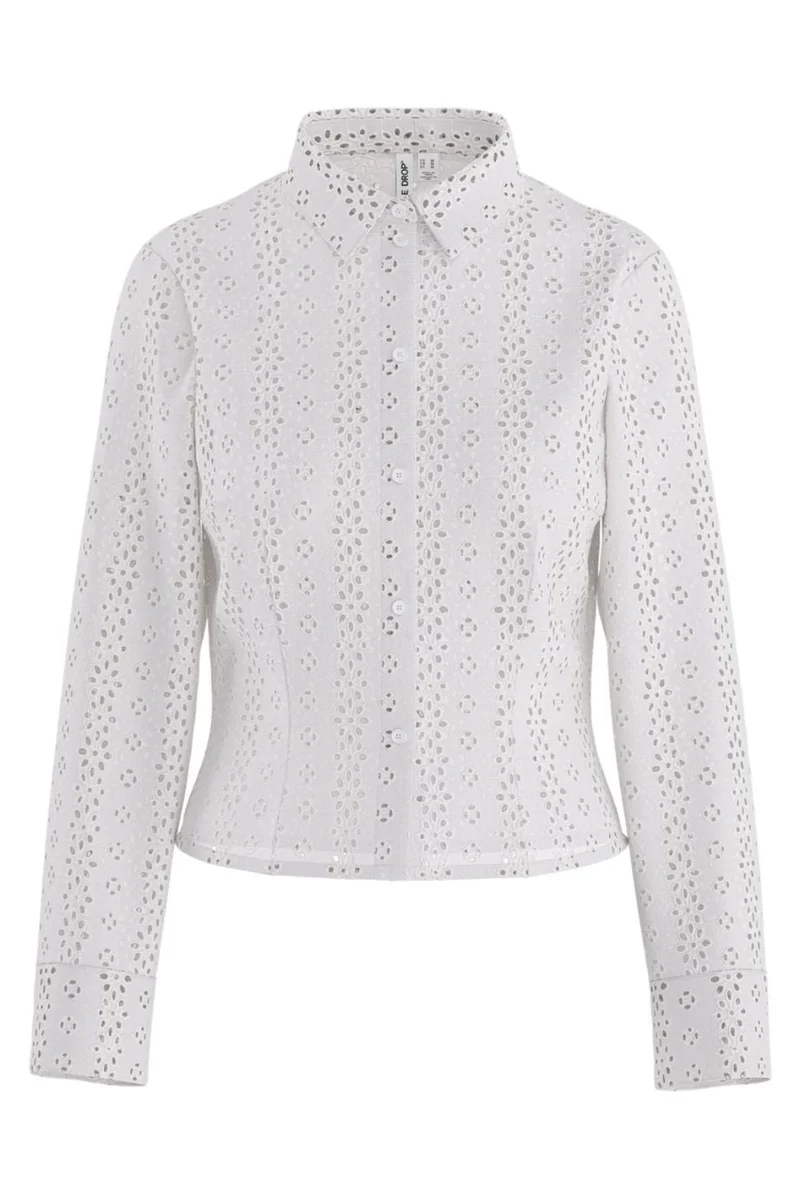 Hypedrop - Hdmarlee Ls Fitted Shirt 32000888 - 5199085 - White