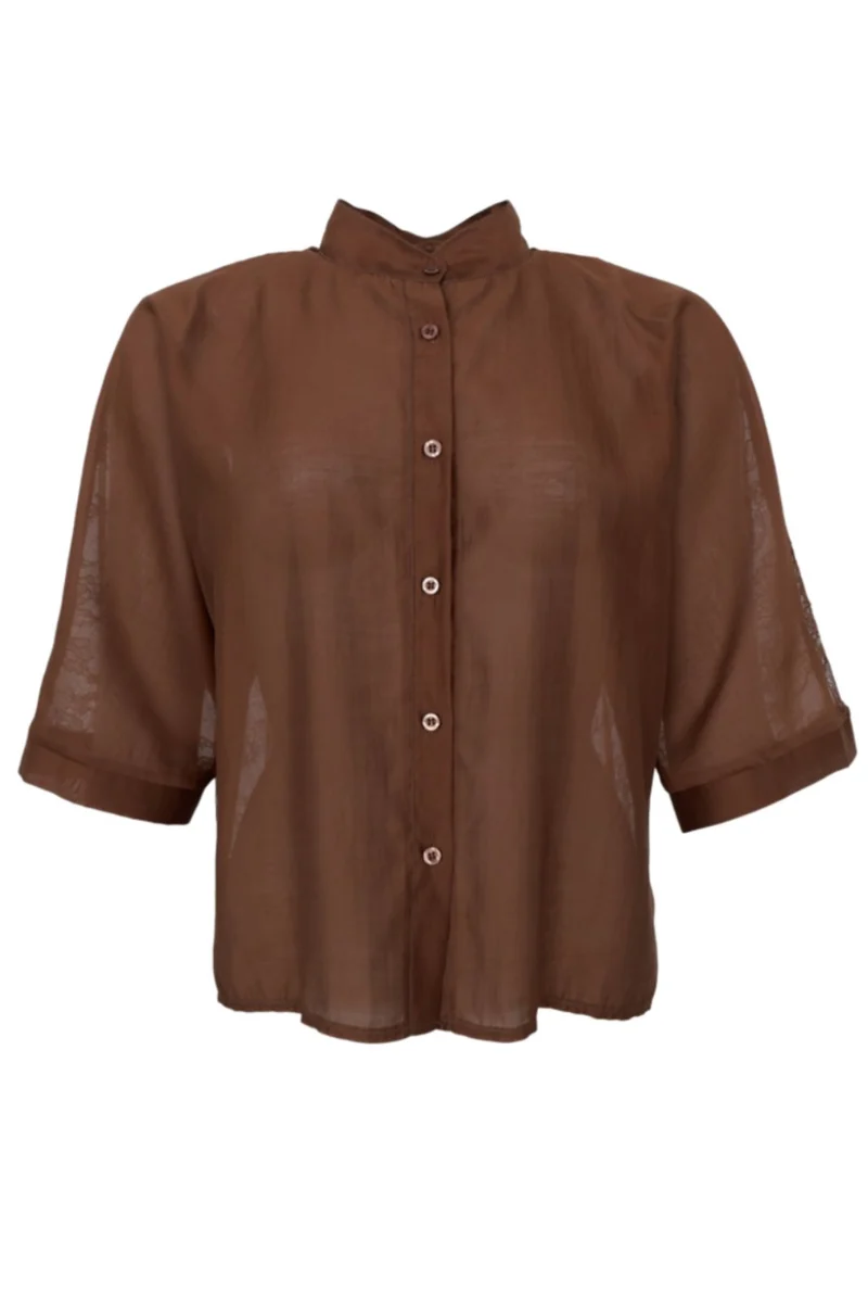 Black Colour - Bccarla Lace Shirt 41216 - Hazelnut