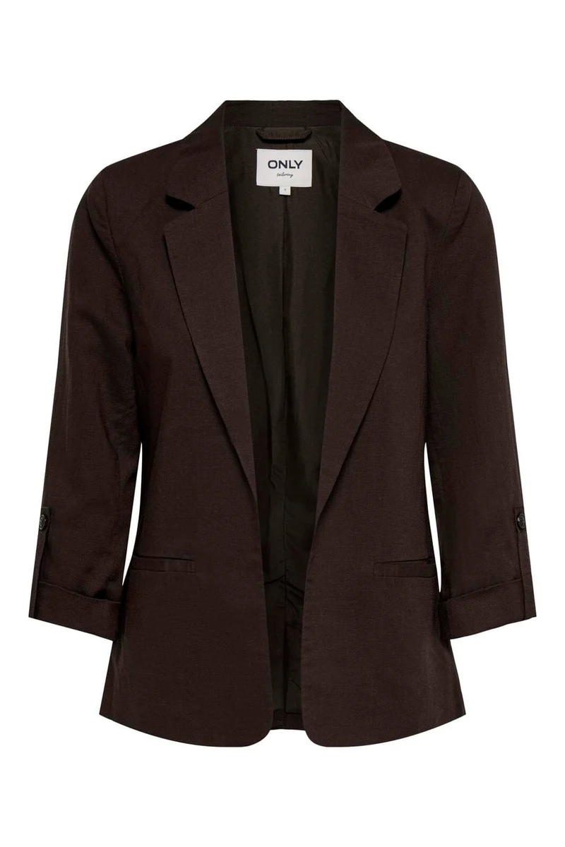 Only - Onlcaro-Isola 3/4 Blazer Tlr - 5018706 Coffee Bean