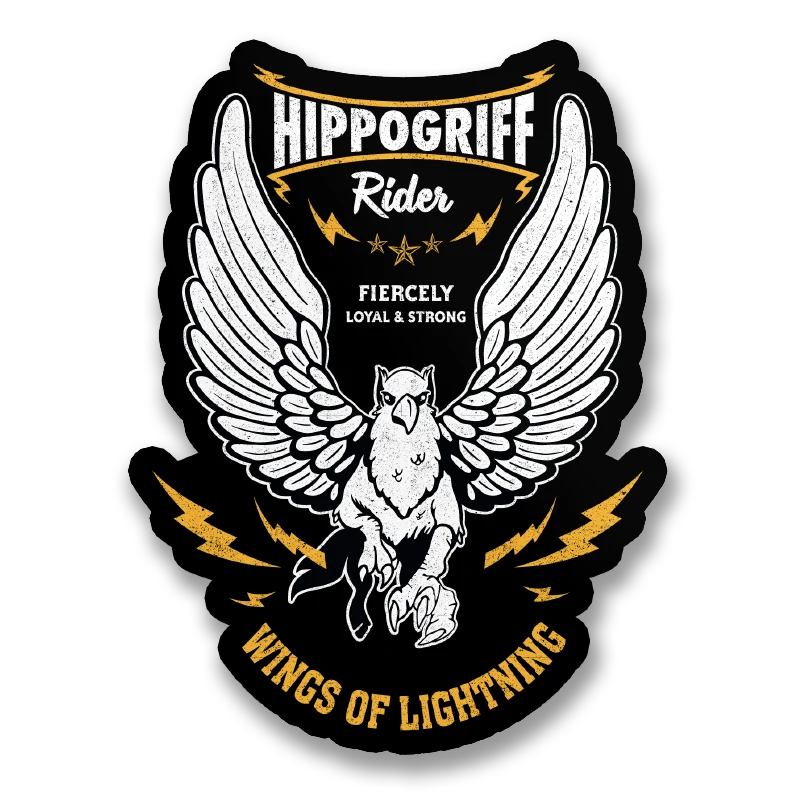 Hippogriff Rider Sticker