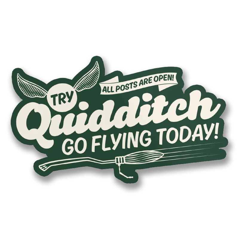 Try Quidditch Sticker