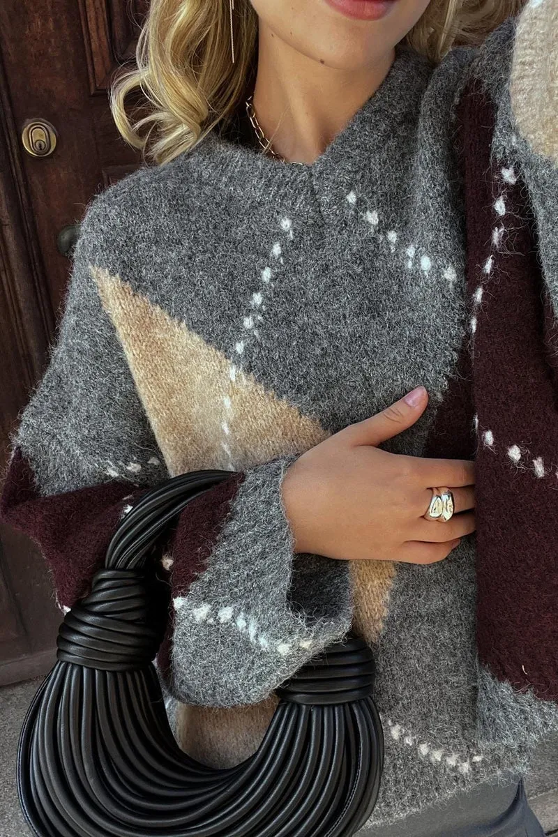 Noella - Lai Knit 14670001 - 003 - Medium Grey Mel.