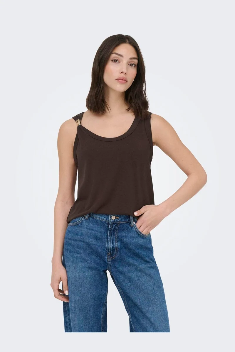 JDY - Jdyuffa S/L Top - 4969517 Chicory Coffee
