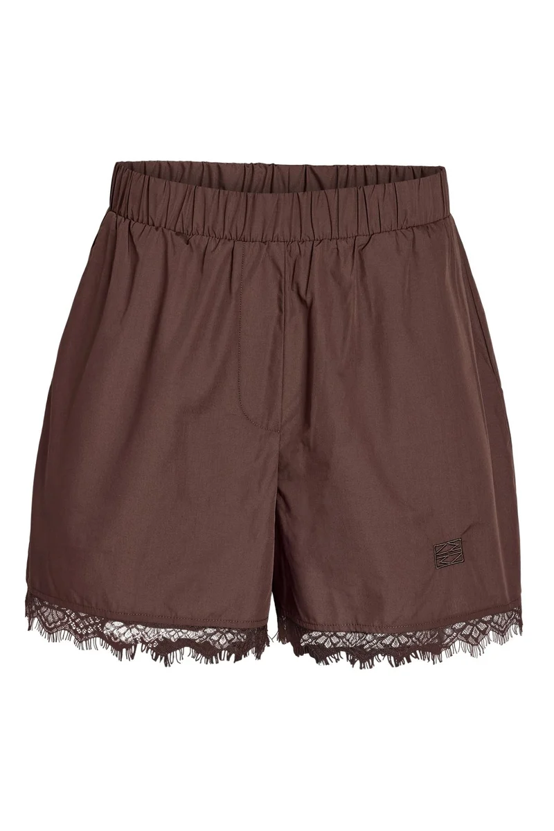 Noisy May - Nmfrida Lace Shorts Tnt/17 - 5208086 Puce