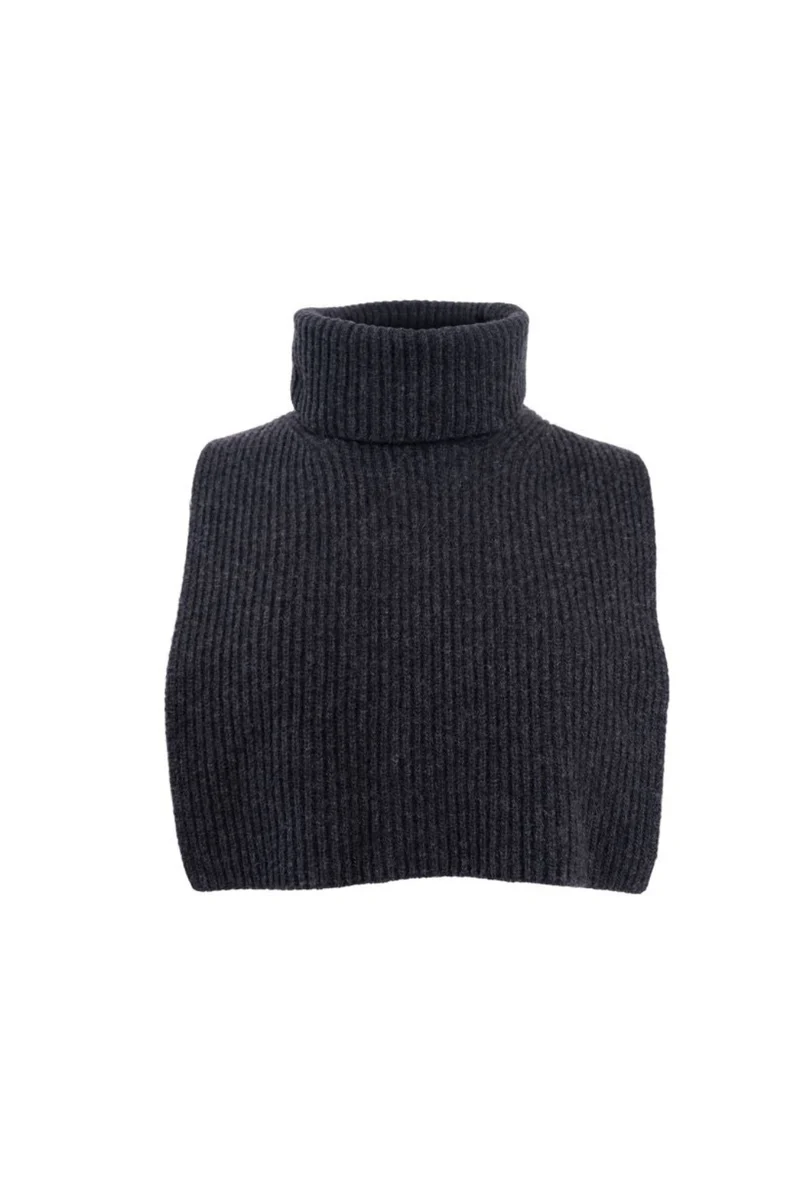 Black Colour - Bcknox Neckwarmer 8055 - Dk. Grey