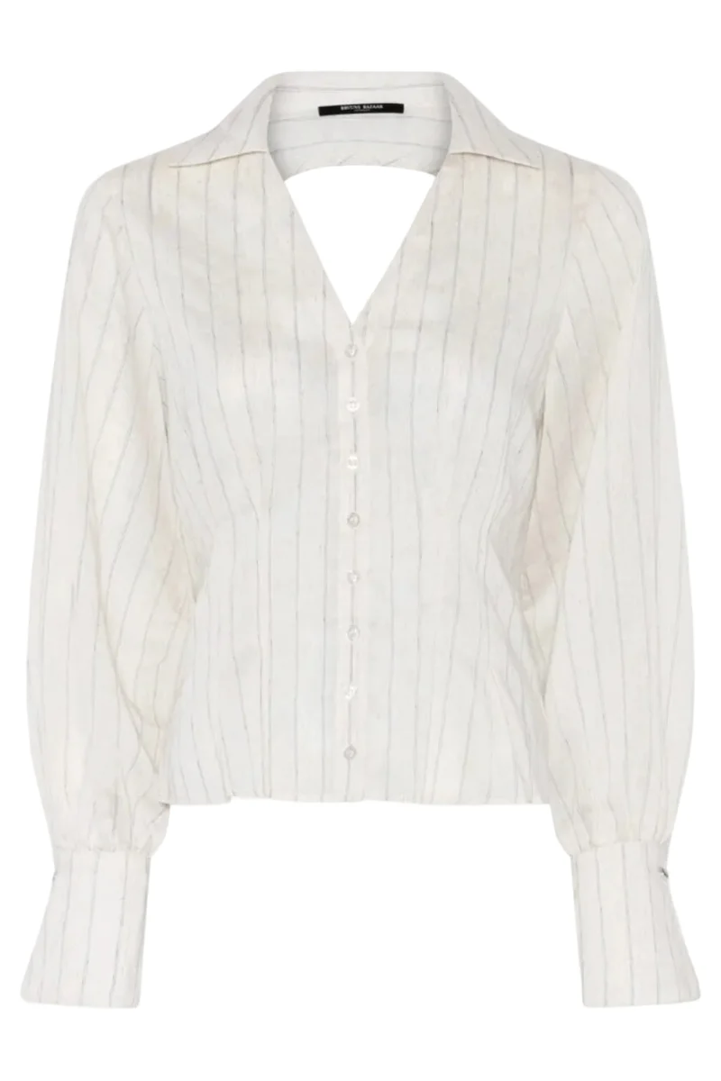 Bruuns Bazaar - Coccobbviona Shirt BBW5012 - Snow White With Black Stripe