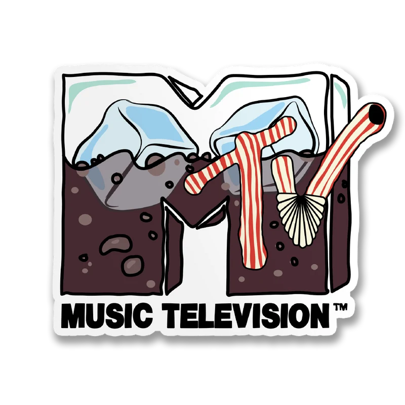 MTV Logo Cubes Sticker