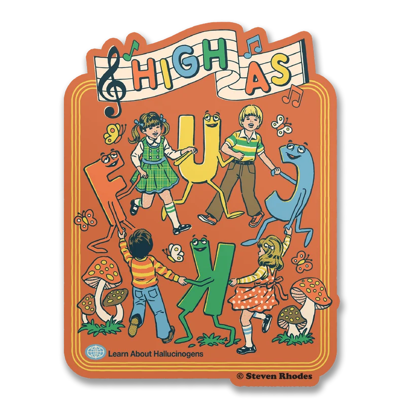 Steven Rhodes - High As F*ck Sticker