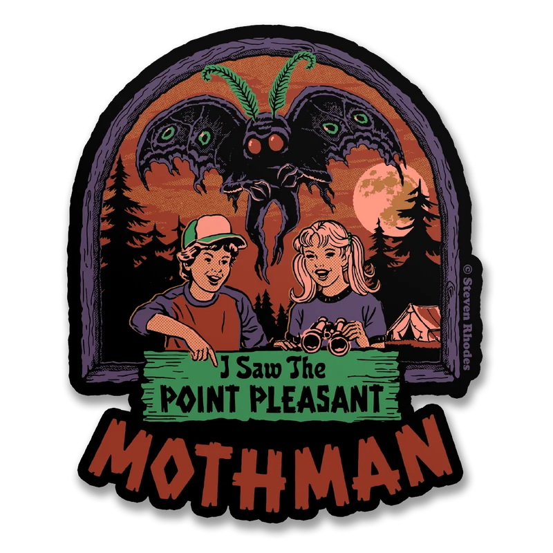 Steven Rhodes - I Saw The Mothman Sticker