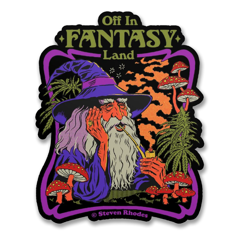 Steven Rhodes - Off In Fantasy Land Sticker