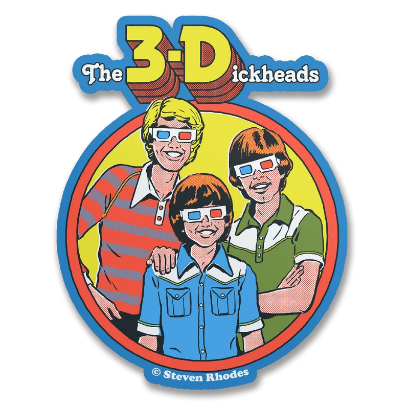 Steven Rhodes - The 3-Dickheads Sticker