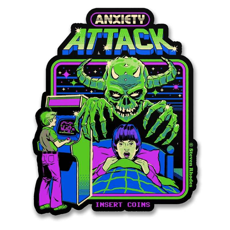 Steven Rhodes - Anxiety Attack Sticker