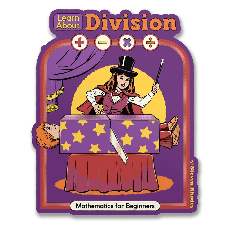Steven Rhodes - Learn About Division Sticker