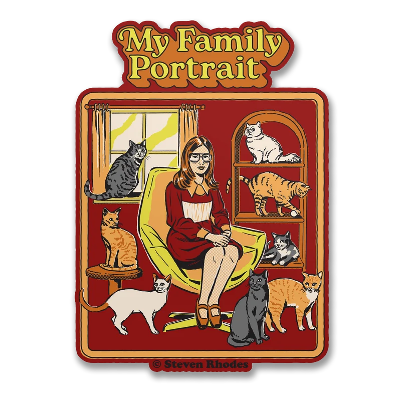 Steven Rhodes - My Family Portrait Sticker
