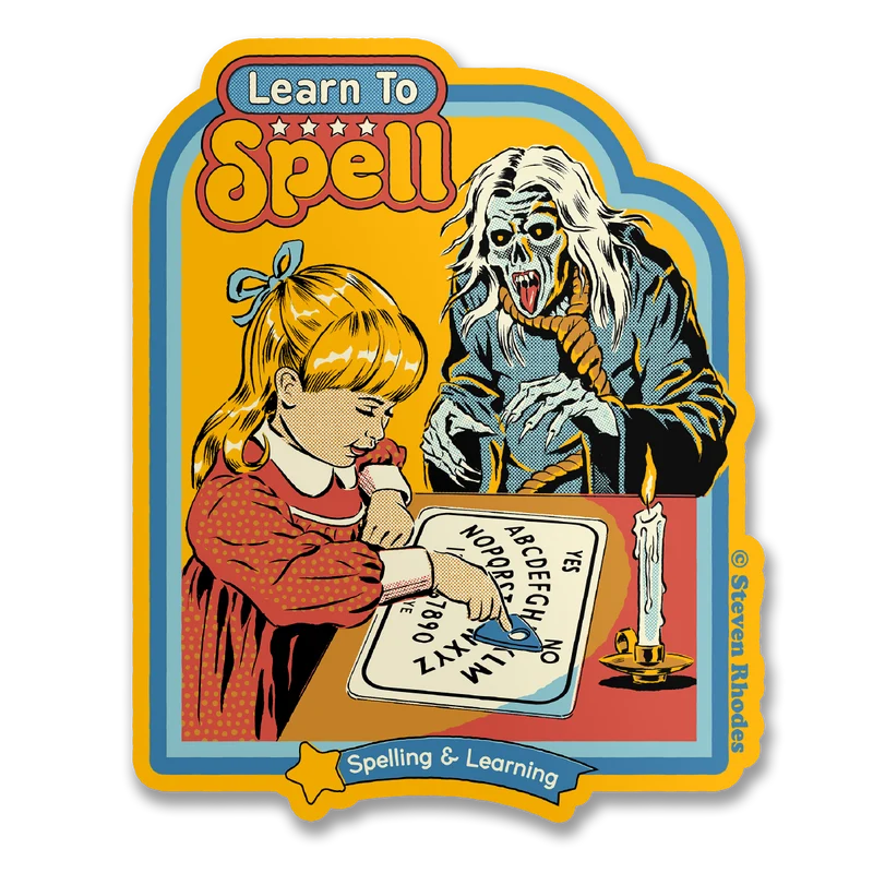 Steven Rhodes - Learn To Spell Sticker