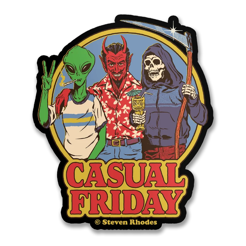 Steven Rhodes - Casual Friday Sticker