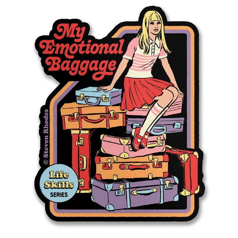 Steven Rhodes - My Emotional Baggage Sticker
