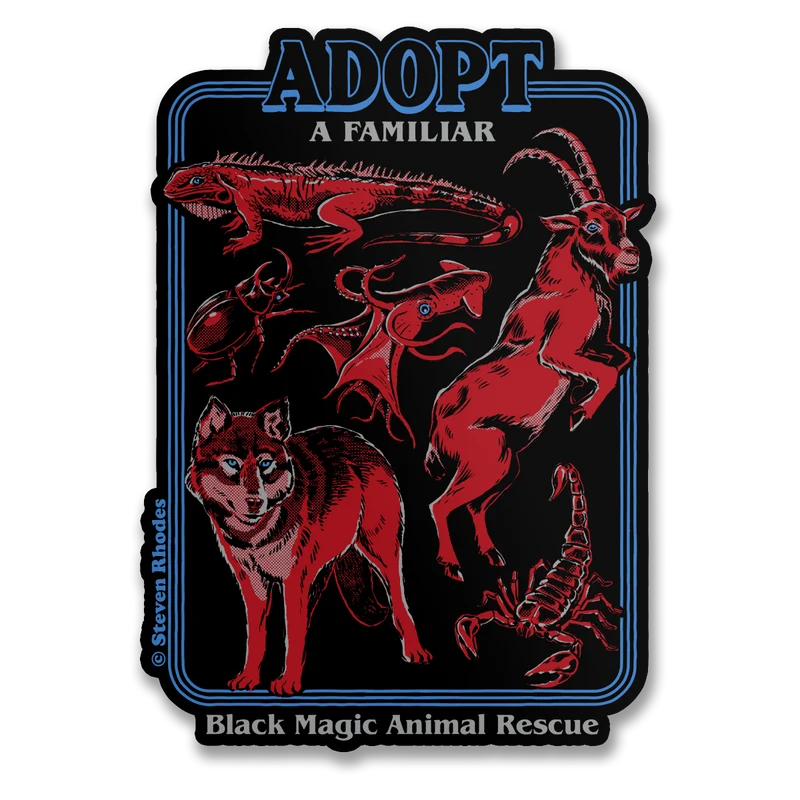 Steven Rhodes - Adopt A Familiar 3rd Edition Sticker