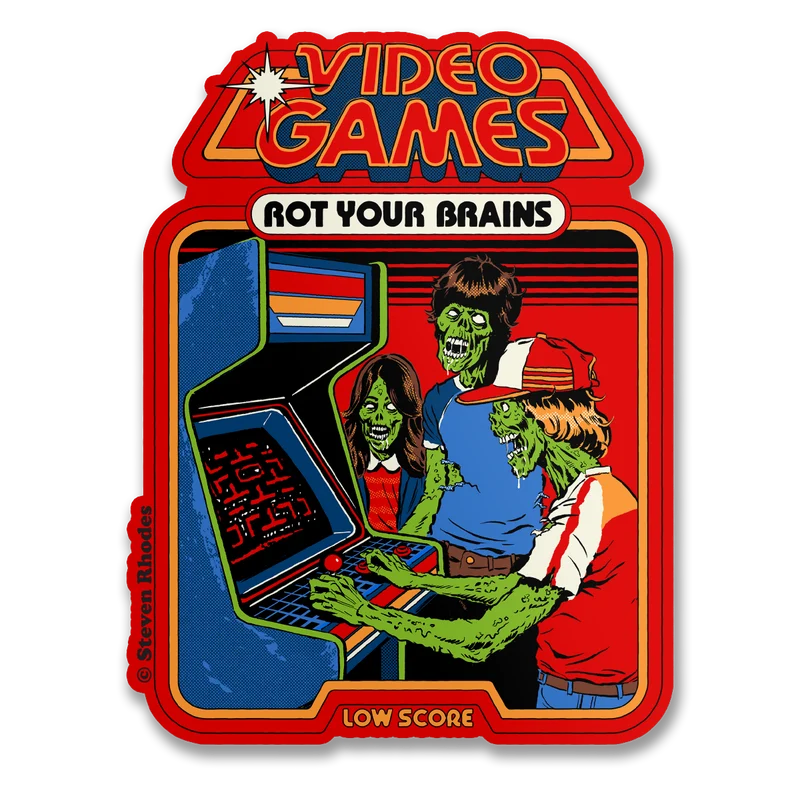 Steven Rhodes - Video Games Sticker