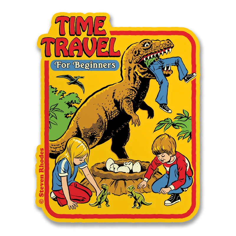 Steven Rhodes - Time Travel For Beginners Sticker