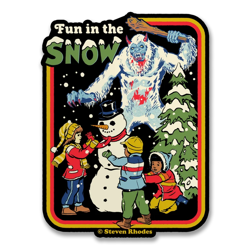 Steven Rhodes - Fun In The Snow Sticker