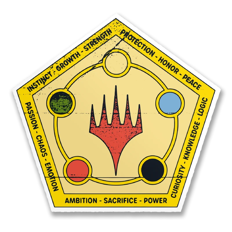 Magic The Gathering Symbols Sticker