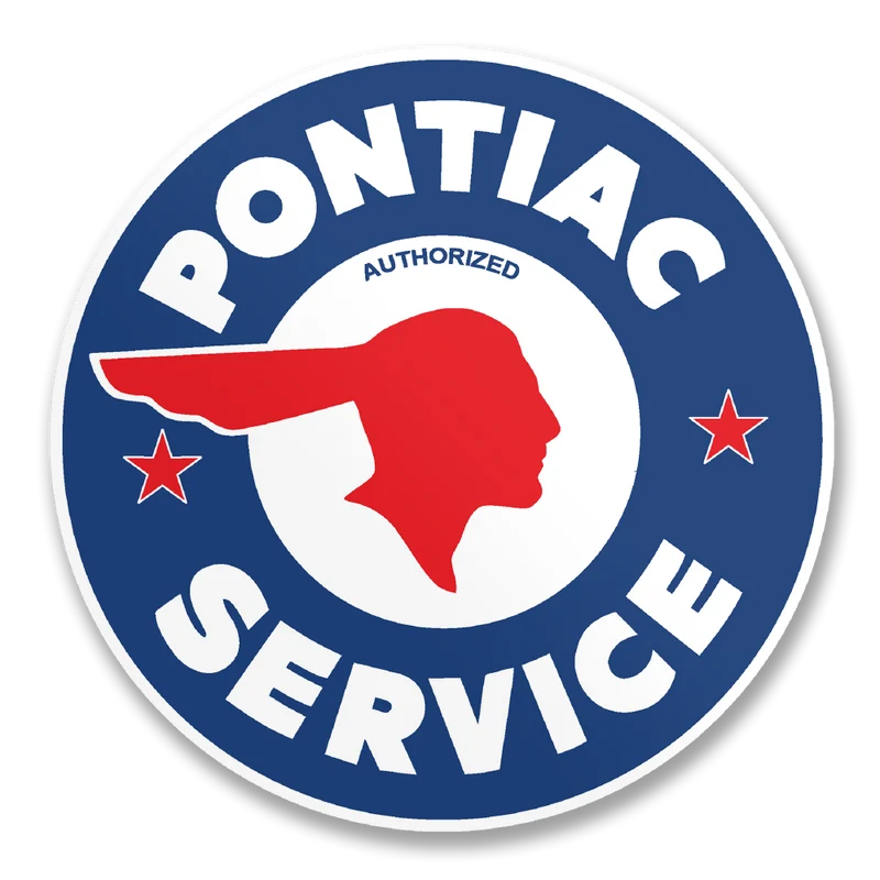 Pontiac Service Logo Sticker