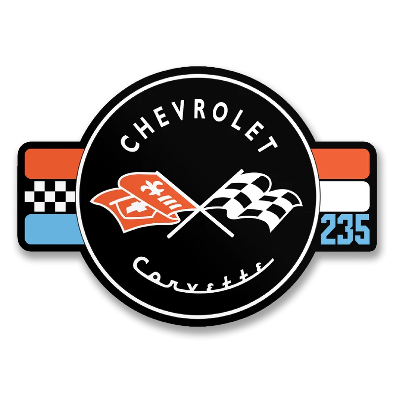 Corvette 235 Retro Sticker