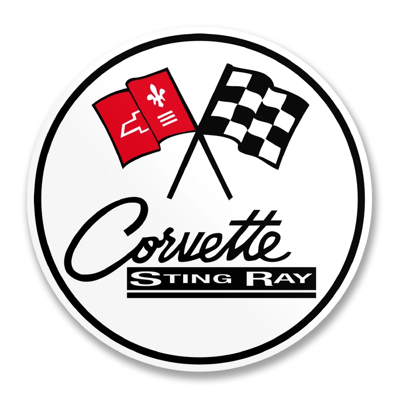Chevrolet Corvette C2 Sting Ray Logo Sticker