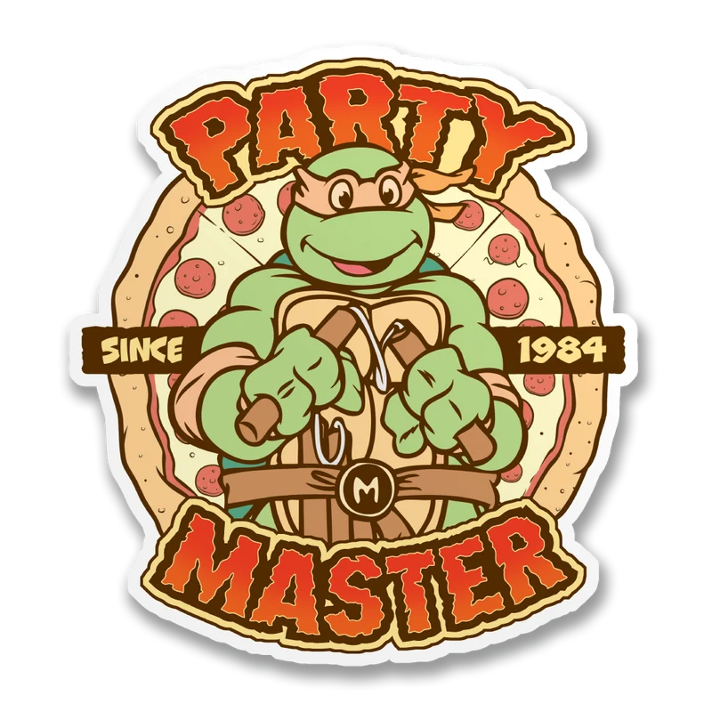 Party Master Since 1984 Sticker