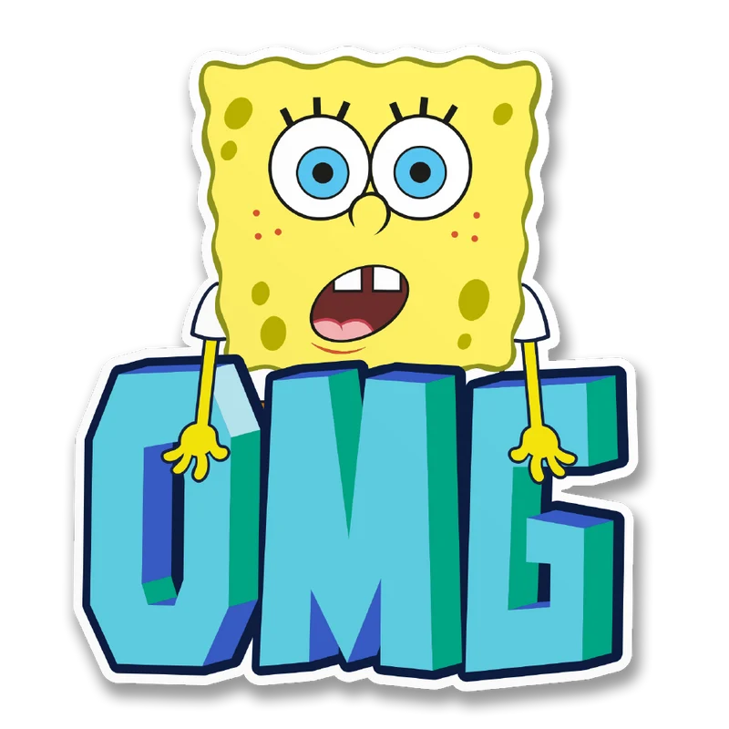 OMG SpongeBob Squarepants Sticker