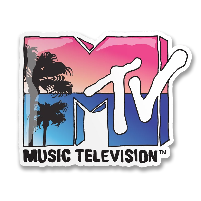 MTV Tropical Logo Sticker