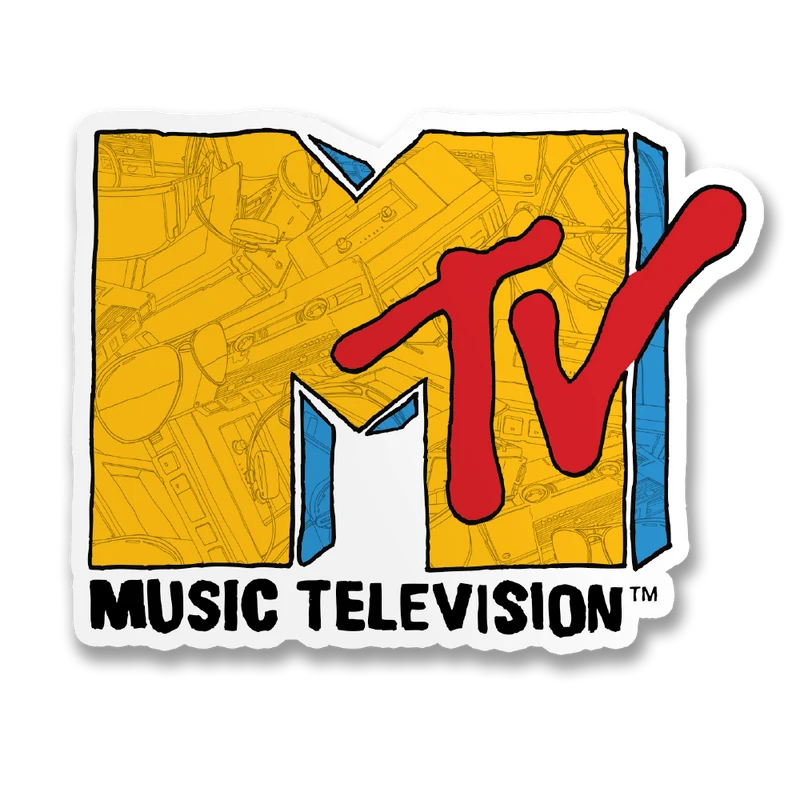 MTV Sketch Logo Sticker